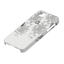 elegant black and white damask iPhone 5 cover