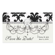 elegant black and white damask stickers