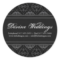 Elegant Black and White Stickers
