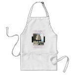 Elegant Black and white Wedding cake Aprons