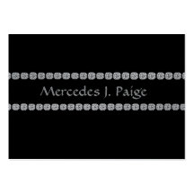 ELEGANT BLACK DIAMOND FAUX Business Card