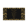 Elegant Black & Gold Art Deco Design Luxury Linen