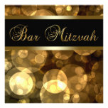 Elegant Black Gold Bar Mitzvah Invitations