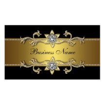Elegant Black Gold Business Card