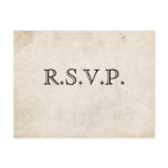 Elegant Black Parchment RSVP Card Post Card