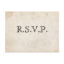 Elegant Black Parchment RSVP Card Post Card