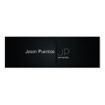 Elegant Black Professional Photography Business Cards
