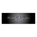 Elegant black silver graduation name card business card template