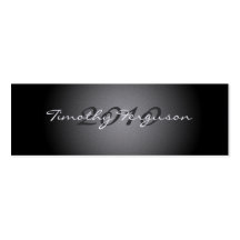 Elegant black silver graduation name card business card template