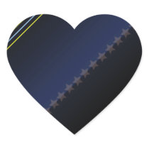 Elegant black stars and colourful stripes stickers