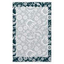 Elegant black white floral Stationery