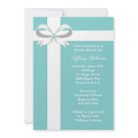 Elegant Blue Bridal Shower Invitation