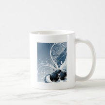 Elegant Blue Christmas Coffee Mug