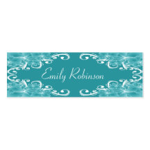 Elegant Blue Flowers Business Cards