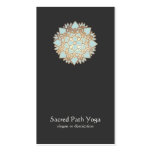 Elegant Blue Lotus Flower Mandala Business Card