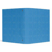 Elegant Blue Patterned Binder 1 inch binders