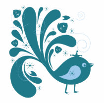 elegant bluebird photo cut out