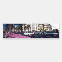 Elegant Boulevard de Croisette rose, fleur de Cann Adhésifs Pour Voiture