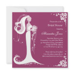 Elegant Bride Bridal Shower Party Announcement