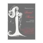 Elegant Bride Bridal Shower Party Invitation 6 Postcards