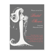 Elegant Bride Bridal Shower Party Invitation 6 Postcards