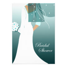elegant bride bridal shower personalized invite