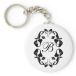 Elegant Bride Monogram Key Chains