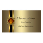 Elegant Bronze Gold Black Amber jewel Business Card