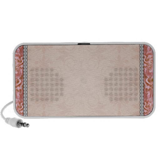 Elegant brown floral PC speakers