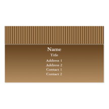Elegant Brown with Stripes Business Card Template