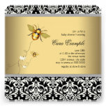 Elegant Bumble Bee Baby Shower Invitations