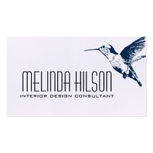 Elegant Business Card - Hummingbird
