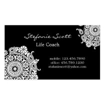 Elegant Business Card in Black and White business cards