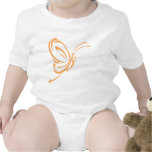 Elegant Butterfly Tattoo Style Baby Creeper