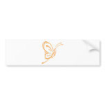 Elegant Butterfly Tattoo Style Bumper Sticker