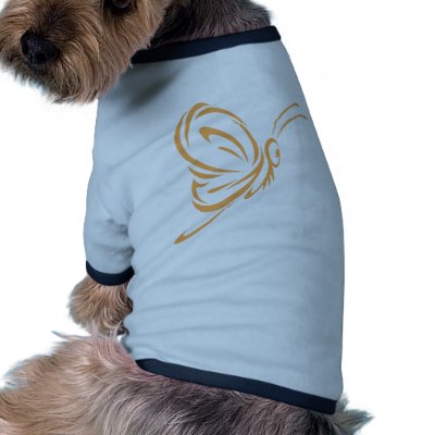 Elegant Butterfly Tattoo Style Dog Clothes by graphicdesigner