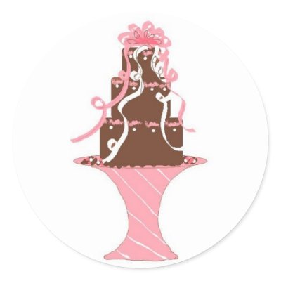 Elegant Cake Stickers by seashell2