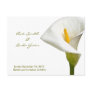 Elegant Cala Lily - Save the Date white Post Cards