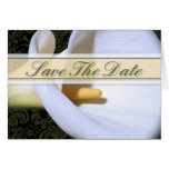 Elegant Calla Lily Save The Date Card