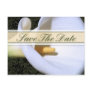 Elegant Calla Lily Save The Date Postcard