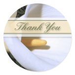 Elegant Calla Lily Thank You Sticker