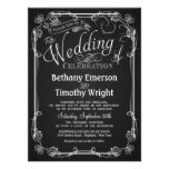 Elegant Chalkboard Wedding Invitation