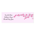 Elegant Cherry Blossom Save the Date Business Card Templates