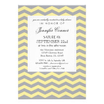 Elegant Chevron Unisex Baby Shower Invitation invitations