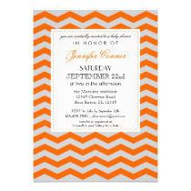 Elegant Chevron Unisex Baby Shower Invitation invitations