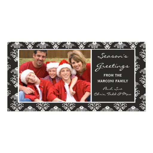 Elegant Christmas Card Photo Greeting Card