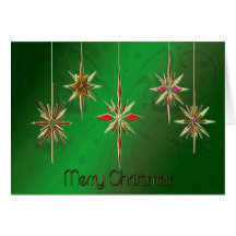 Elegant Christmas card with ornaments