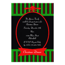 Elegant Christmas Dinner Party Invitation invitations