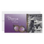 Elegant Christmas Photo Card Ornaments & Swirls