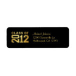 Elegant Class of 2012 (blk / gold) Labels